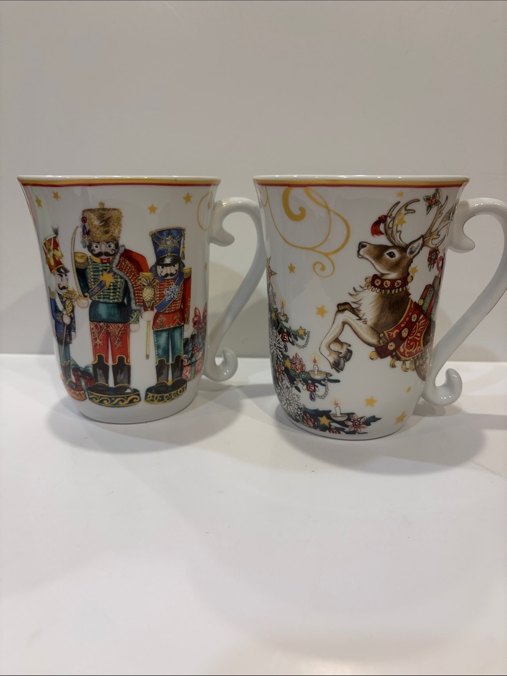 Set of 2 Williams Sonoma Twas The Night Before Christmas Mugs